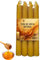 BB: Velas de miel, Velas Cera de Abeja Natural, Velas de miel para rituales para el Hogar ecologicas e aromáticas largas, Velas decorativas(Pack de 4, 20cm x 2cm)