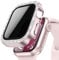 Neitra Privacy Screen Protector Case for Apple Watch Series 9/8/7 41mm Accessories,Double Bling Crystal Diamond Hard PC Case with HD Anti-Spy Tempered Glass Film,Protective Bling Face Cover for iWatch