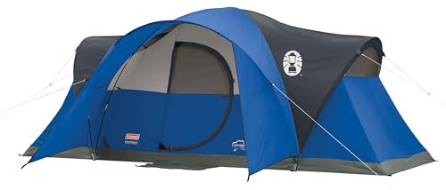Coleman Campingzelt Montana für 8 Personen mit Klapptür, Blau