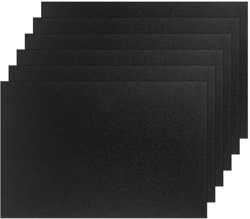 ZOFUN - Juego de 6 placas de plástico ABS de 3 mm, 3 mm, 30 x 20 cm, color negro, para modelismo, bricolaje, guardabarros, manualidades