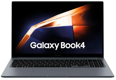 SAMSUNG Galaxy Book4, Ordinateur Portable 15.6'', Intel Core i5, 8Go RAM, 256Go SSD, Clavier AZERTY FR, Gris, Windows 11 Home