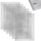 6Pcs Wire Mesh Sheets,Professional Insect Rodent Control Mesh Pest Proofing,20 Mesh Wire Mesh Panels Sheet,Metal Mesh Rodent Mesh Pest Proofing Mesh for Cover Air Bricks/Air Vents(210x150mm)