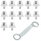 Pack of 12 Non Slip Football Boot Studs Made from Aluminum Alloy Great Fit for Rugby & Hiking Shoes, Comes with a Wrench (11mm)