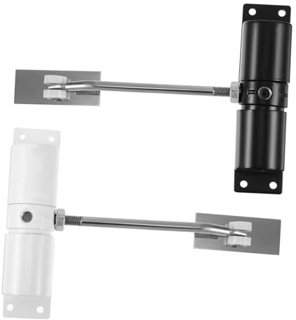 DIYEAH 2pièces Ferme-porte Automatique à Ressort Lot Pour Fermeture De Porte Résidentiel Charnière Métallique Avec Force Réglable