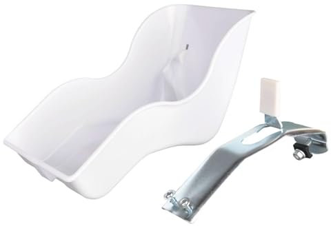 Oshhni Siège de poupée à vélo pour Enfants, Chaise de poupée avec Ceinture, siège d'animal en Peluche pour Filles décoratives pour l'arrière du vélo, Blanc