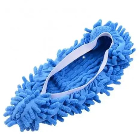Creative Mop Shoe Covers Floor Cleaning Shoes Covers Slippers Foot Socks Mop Caps Multi-Function Lazy Microfiber Duster Cloth Household Cleaner Tool Household Goods Cleaning Tools for Lazy People(Blue