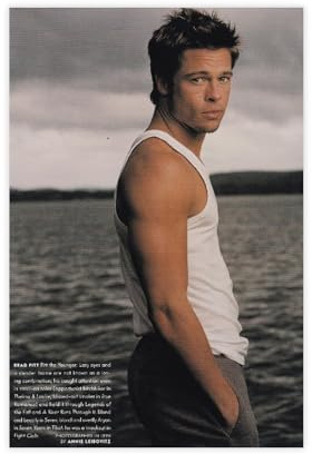 THCTCA Brad Pitt Poster auf Leinwand, Schlafzimmer-Dekor, Sportlandschaft, Büro, Raumdekoration, Geschenk, ungerahmt, 20 x 30 cm