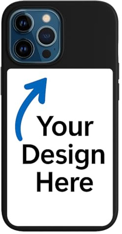Cover Personalizzata Compatibile con iPhone | Custodia in Silicone Morbido Antiurto con Stampa Personalizzabile | Design Unico | Protezione Completa | Vari Modelli iPhone