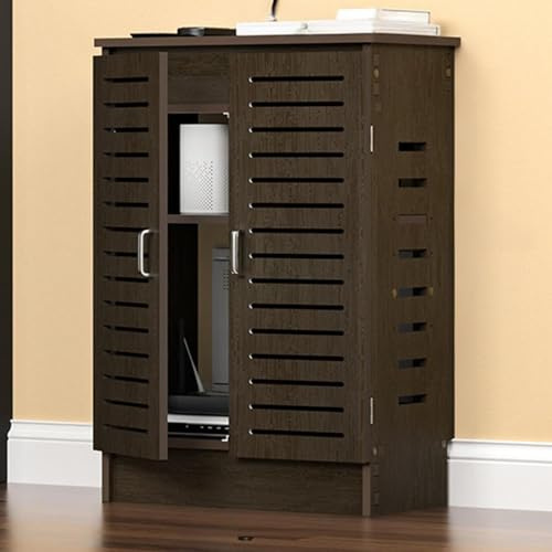 SXKLLYX WLAN-Router Schrank, Router Verstecken, Standgerät mit Kabelmanagement, Netzwerkversteck für Wohnzimmer, Schlafzimmer(50 * 25 * 70cm/20 * 10 * 28in)