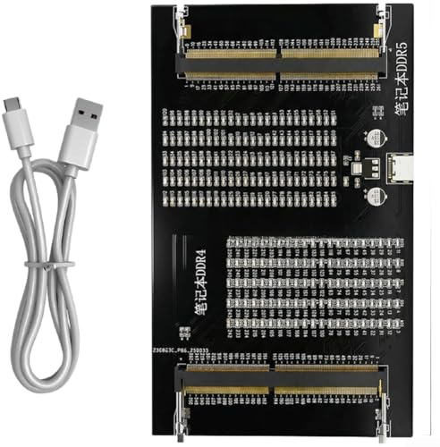 Laptop Motherboard Tester DDR4 DDR5 for ram Diagnostic Tool USB Powered Memory Slot Check for Notebook Repair 15x9.2cm