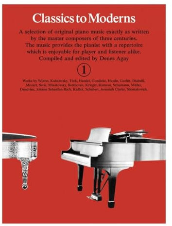 Classics To Moderns 1. Klavier Solo.