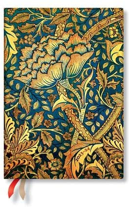 Paperblanks 18 Monatskalender Flexi 2023-2024 (Softcover) William Morris | Horizontal | Midi (125 × 175 mm)