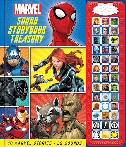 Marvel - Spider-man, Avengers, Black Panther, and More! Sound Storybook Treasury - PI Kids