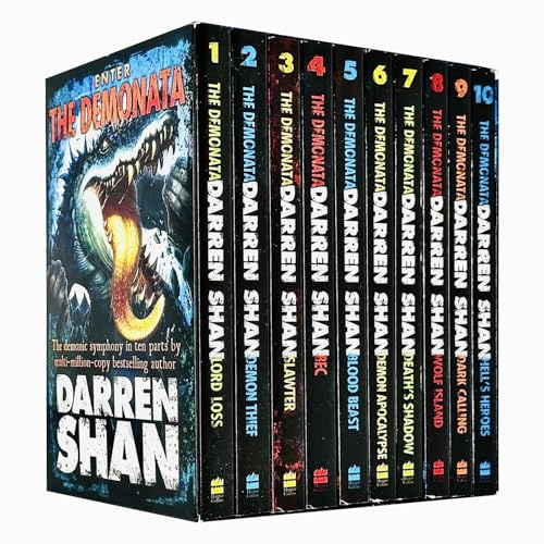 Darren Shan Demonata 10 Books Collection Set Pack (Darren Shan Collection) (Wolf Island, Deaths Shadow, Hells Heroes, Bec, Blood Beast, Dark Calling, Lord Loss, Demon Thief, Slawter, Demon Apocalypse)