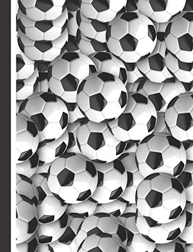 Fußball Notizbuch: Das Notizheft für Fußballspieler - 140 linierte Seiten für deine Notizen. Mit vielen Fußbällen für Trainer, Spieler oder Fans