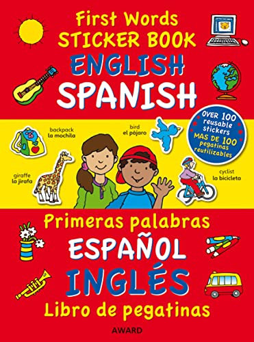 First Words Sticker Books: English/Spanish: English - Spanish