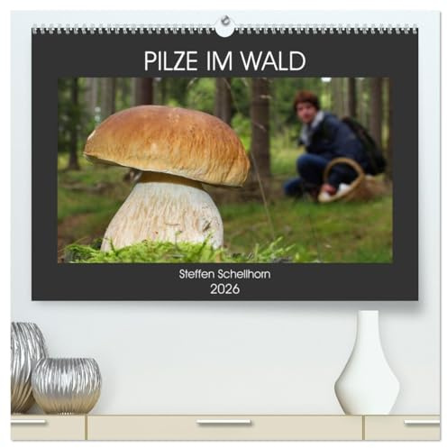 PILZE IM WALD (hochwertiger Premium Wandkalender 2026 DIN A2 quer), Kunstdruck in Hochglanz: Die schönsten Pilze aus den heimischen Wäldern (CALVENDO Orte)