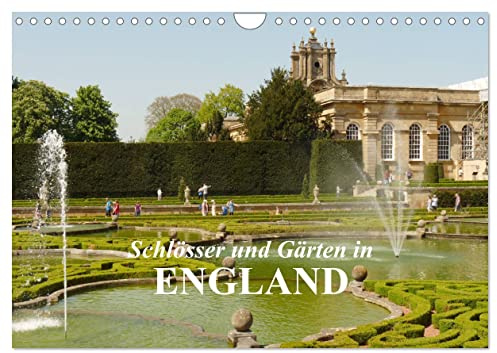 Schlösser und Gärten in England (Wandkalender 2026 DIN A4 quer), CALVENDO Monatskalender: Weltberühmte englische Gärten und Schlösser, die einen Besuch wert sind (CALVENDO Orte)