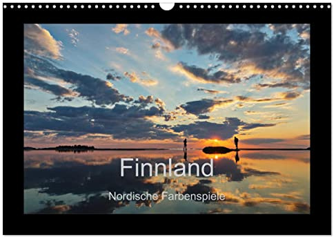 Finnland - Nordische Farbenspiele (Wandkalender 2026 DIN A3 quer), CALVENDO Monatskalender: Momente der Ruhe (CALVENDO Orte)