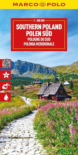 MARCO POLO Reisekarte Polen Süd 1:300.000: Straßenkarte und Autokarte mit sehenswerten Strecken, Highlights und digitaler Erweiterung (Marco Polo Wegenkaart)