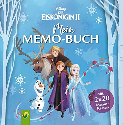 Die Eiskönigin 2 Mein Memo-Buch. Frozen-Pappbilderbuch mit 40 Memo-Karten: Memo-Spiel mit Anna und Elsa für Kinder ab 3 Jahren (Kindergarten). Geschenk für kleine Disney-Fans