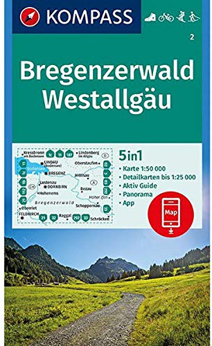 Bregenzerwald, Westallgäu: Wandern / Rad / Skitouren. Mit Panorama. GPS-geeignet. 1:50.000