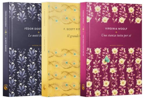 Collezione Piccoli tesori della letteratura Pack I. Contiene 3 libri: Una stanza tutta per sé, Il grande Gatsby e Notti bianche
