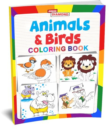 Animals And Birds Colouring Book