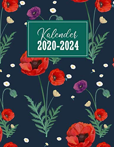 Kalender 2020-2024: Wochenkalender, Notizbuch, Jahresplaner | Organizer, Kalenderbuch und Terminplaner | Buchkalender und Terminkalender für die Jahre 2020-2024 I Hochglanz Softcover mit 138 Seiten