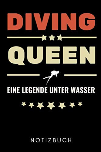DIVING QUEEN EINE LEGENDE UNTER WASSER NOTIZBUCH: A5 WOCHENKALENDER Taucher Geschenk | Tauchen | Tauchsport | Gerätetauchen | Sportttauchen | Taucherbuch | Tauchzubehör | Geschenkidee Geburtstag