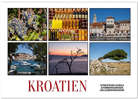 Kroatien - Streifzüge durch atemberaubende Kulturlandschaften (Wandkalender 2026 DIN A2 quer), CALVENDO Monatskalender: Die Adria-Republik Kroatien ... die zum Urlauben einladen. (CALVENDO Orte)