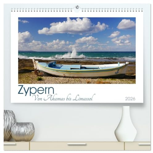 Zypern. Von Akamas bis Limassol (hochwertiger Premium Wandkalender 2026 DIN A2 quer), Kunstdruck in Hochglanz: Urlaub auf der drittgrößten Insel des Mittelmeeres (CALVENDO Orte)
