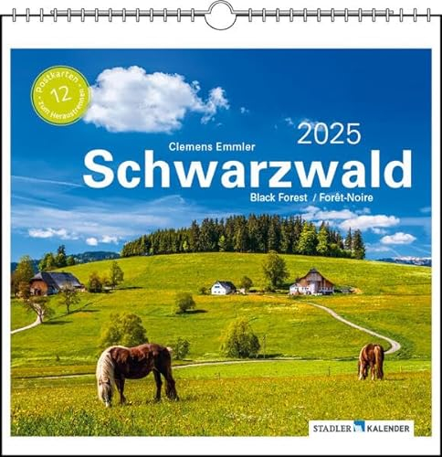Schwarzwald 2025: Postkarten-Tischkalender