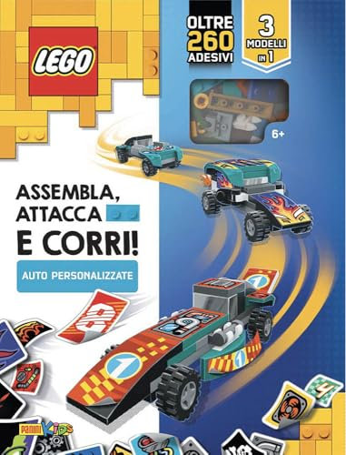 Assembla, attacca e corri! Auto personalizzate. Lego. Con adesivi. Ediz. a colori. Con gadget (Panini kids)