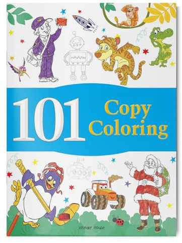 101 Copy Coloring: Fun Activity Book For Children (101 Fun Activities)