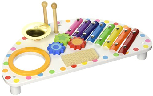 Andreu Toys 921 TKC354A EA Wooden Function Music Centre, Multi-Colored, 44 x 23 x 10 cm