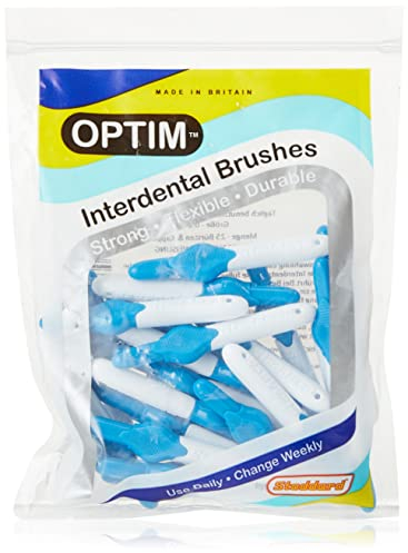 OPTIM Interdentalbürsten 25er Packung, blau 0,6mm Größe 3