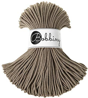 Bobbiny Junior 3 mm - Rope-Garn 100 m Kaffeebraun
