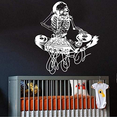 Wandtattoo Vinyl Aufkleber Dj Elektronische Rave House Techno Edm Elektronische Musik Mix Remix Wanddekor Kunst Design Tapete 57 * 64 Cm