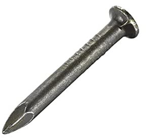 sourcing map Clous Carbone Acier Pointe Mur Ciment Quincaillerie Clou 26mm(1) 3mm Tige Diamètre Bronzé 100pcs