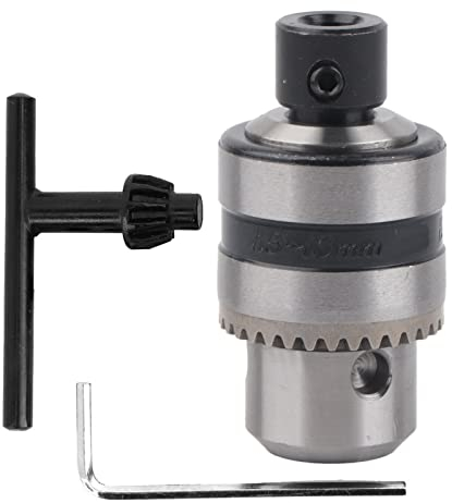 Bohrfutter Adapter Kit 3-Backen-Clip-Schlüsseltyp Bohrfutter 8 mm Befestigungsloch zum Bohren Schleifen Poliermaschine