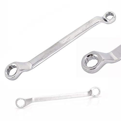 Double End Wrench Cr-V Steel Metric Double Deep Offset Ring Spanner Polished Chrome 5.5mm - 32mm