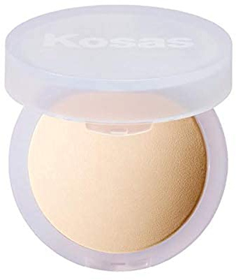 Kosas Cloud Set Pressed Setting Powder – Translucent Shine Control Face Powder, Soft Matte Finish, Breezy (Sheer Light)