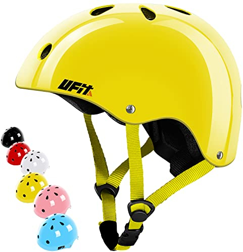 UniqueFit Niños Casco Juvenil Niños Niñas Casco Ajustable para Ciclismo Patineta Scooter Patineta BMX