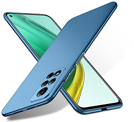 Bastmei für Xiaomi Mi 10T/ Mi 10T Pro 5G Hülle, Ultraleicht Ultradünn Kratzfest rutschfest Kameraschutz Mattierte Textur Hart PC Handyhülle Hülle für Xiaomi Mi 10T/ Mi 10T Pro (Blau, Mattierte)