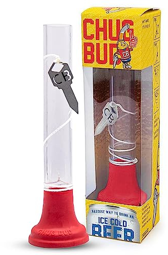 Chug Bud – Roter Trichter – Shotgunning Tool – Trichter für Partys, Heckklappen und den Golfplatz