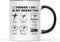 in My Spare Time Football Mug - Boys Men Sports Team Fan Club Game Match Supporter Funny Gifts Present Idea Teenager Teen Birthday Christmas Ceramic Tea Coffee Cup (Black Handle Prime)