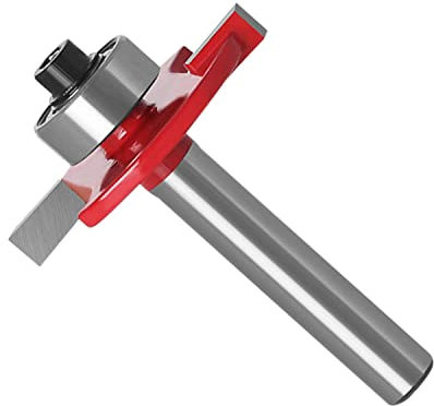 Btstil 1/4'' 3/32 Slot Cutter Bit for Knock on Furniture T Trim Router Campervan Motorhome Red