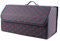 GENTRE Kofferraum Organizer,Luxus-PU-Leder Aufbewahrungsbox für CC ID.4 CROZZ T-ROC Bora Jetta Golf Golf GTI,großer Faltbare Trunk Organizer mit Deckel und Griffe Auto zubehör,F-Black-Red-L
