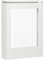 HOMCOM Cubierta de Radiador Cubre Radiador Moderno Pintado de MDF con Estante Superior para Salón Dormitorio Oficina 60x18x84 cm Blanco